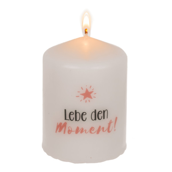 Stumpenkerze, Lebe den Moment