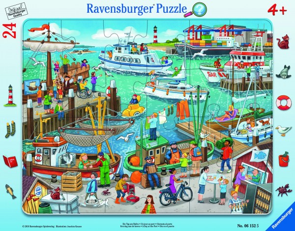 Ravensburger Ein Tag am Hafen Puzzle 24 Teile Spielzeug