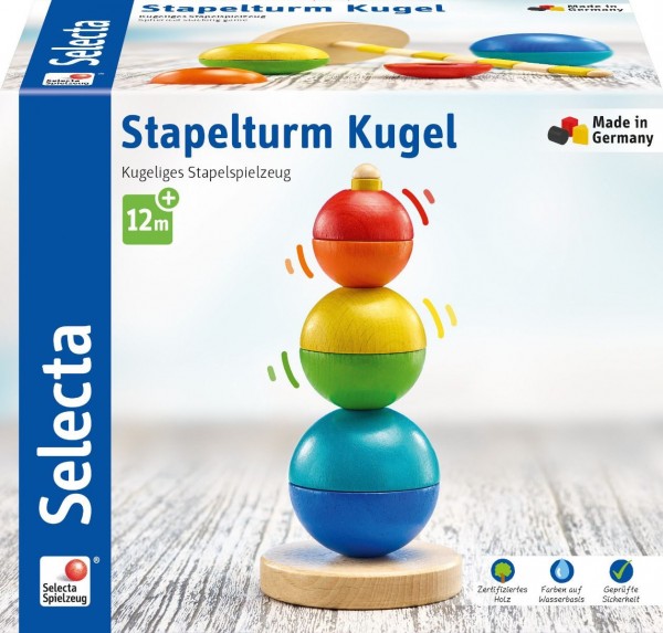 Schmidt Spiele Stapelturm, Kugel, 16 cm Spielzeug