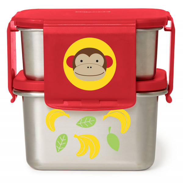 Skip Hop Zoo Edelstahl-Lunch-Set Affe