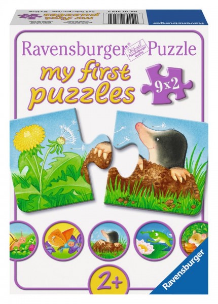 Ravensburger My first Puzzles 9x2 Teile Tiere im Garten Spielzeug