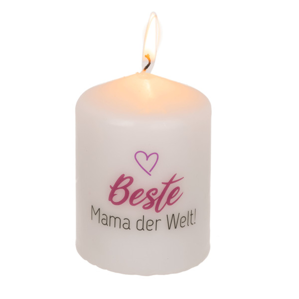 Stumpenkerze, Beste Mama der Welt