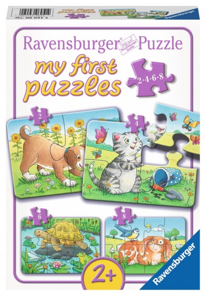 Ravensburger Niedliche Haustiere my first puzzles 2,4,6,8 Teile Spielzeug