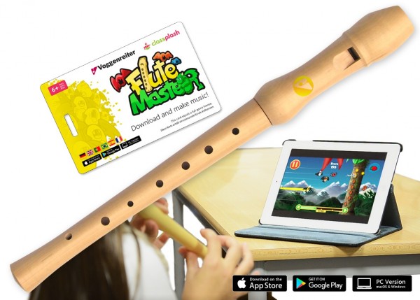 Voggenreiter Flute Master (App) mit Schulblockflöte (dt. GW) Spielzeug