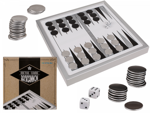 Metall-Spiel Backgammon