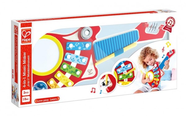 Hape ""6-in-1" Musikinstrument" Spielzeug