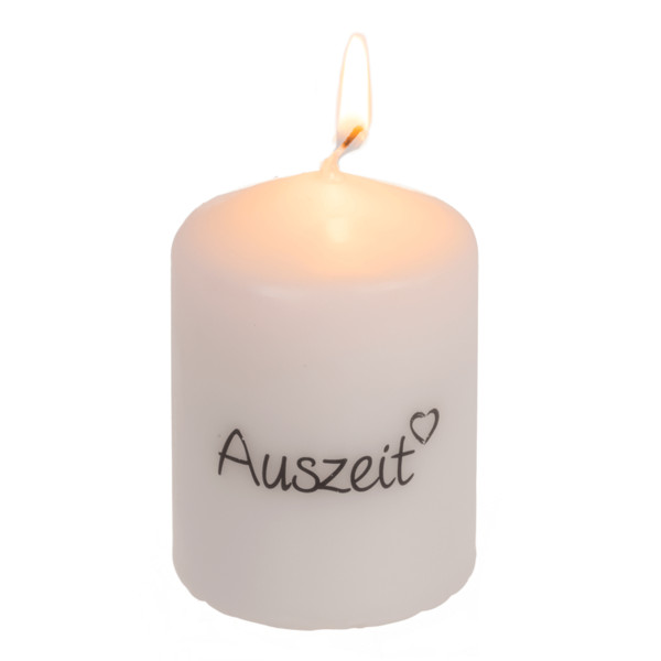 Stumpenkerze, Auszeit