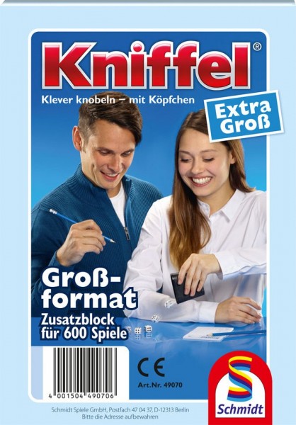 Schmidt Spiele Kniffelblock Großformat Spielzeug